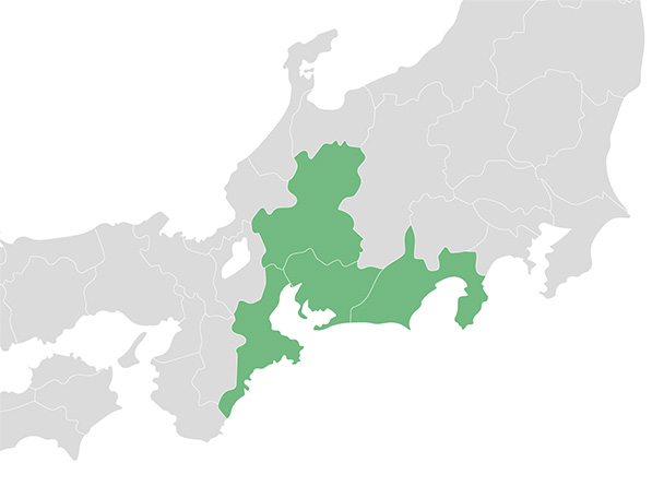 東海地方地図